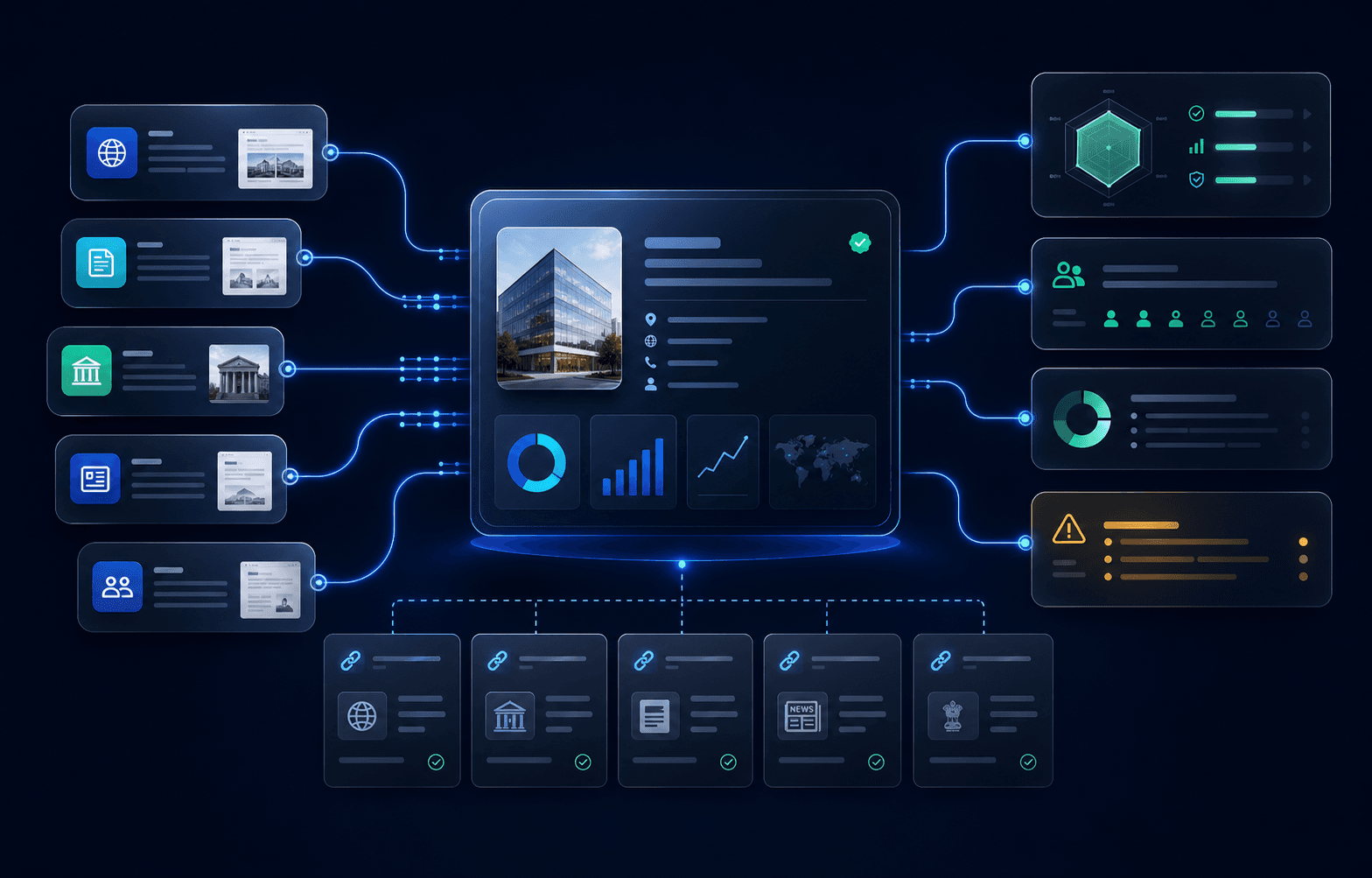 Public-source buyer intelligence visualization