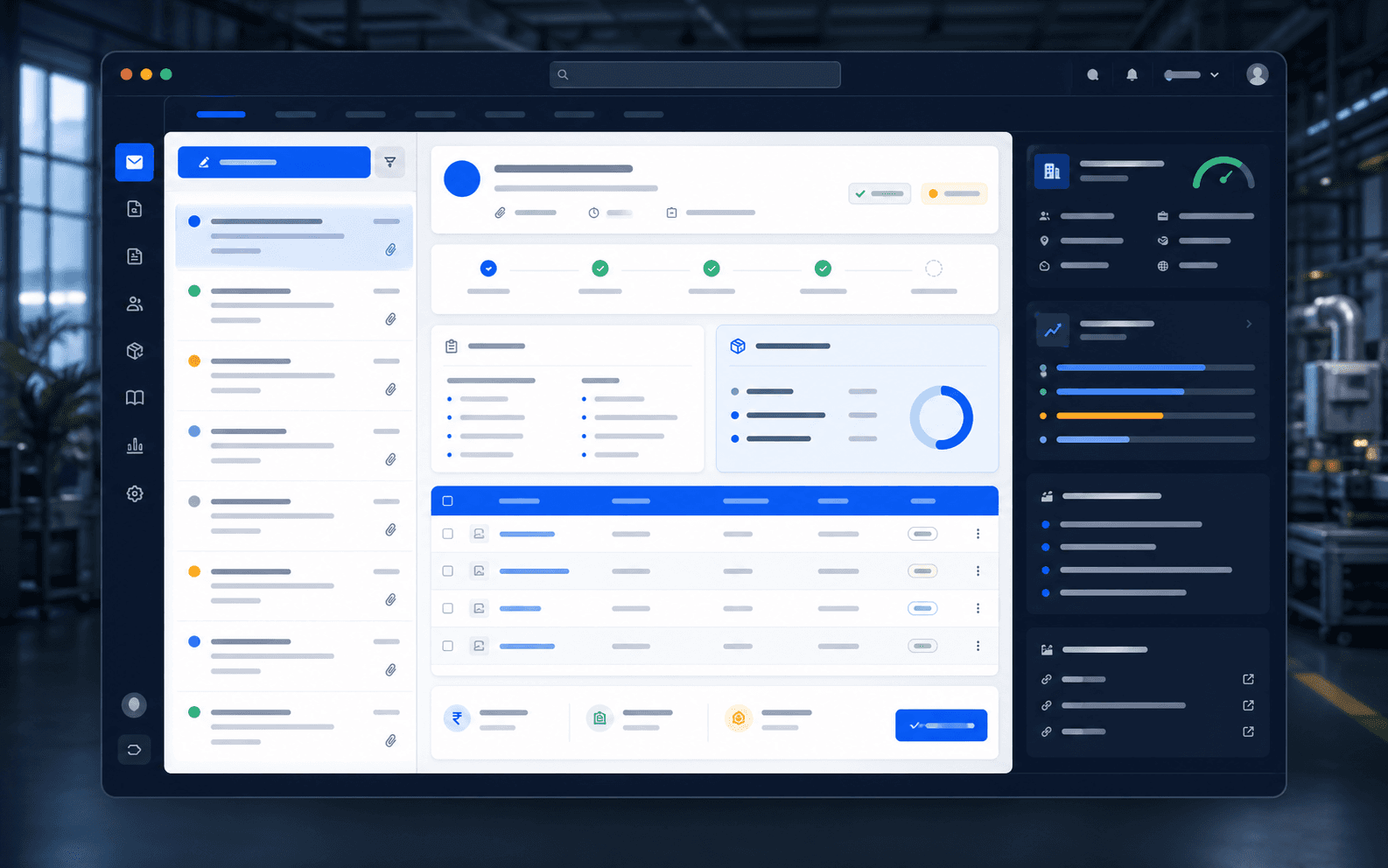 SalesNext product workspace mockup