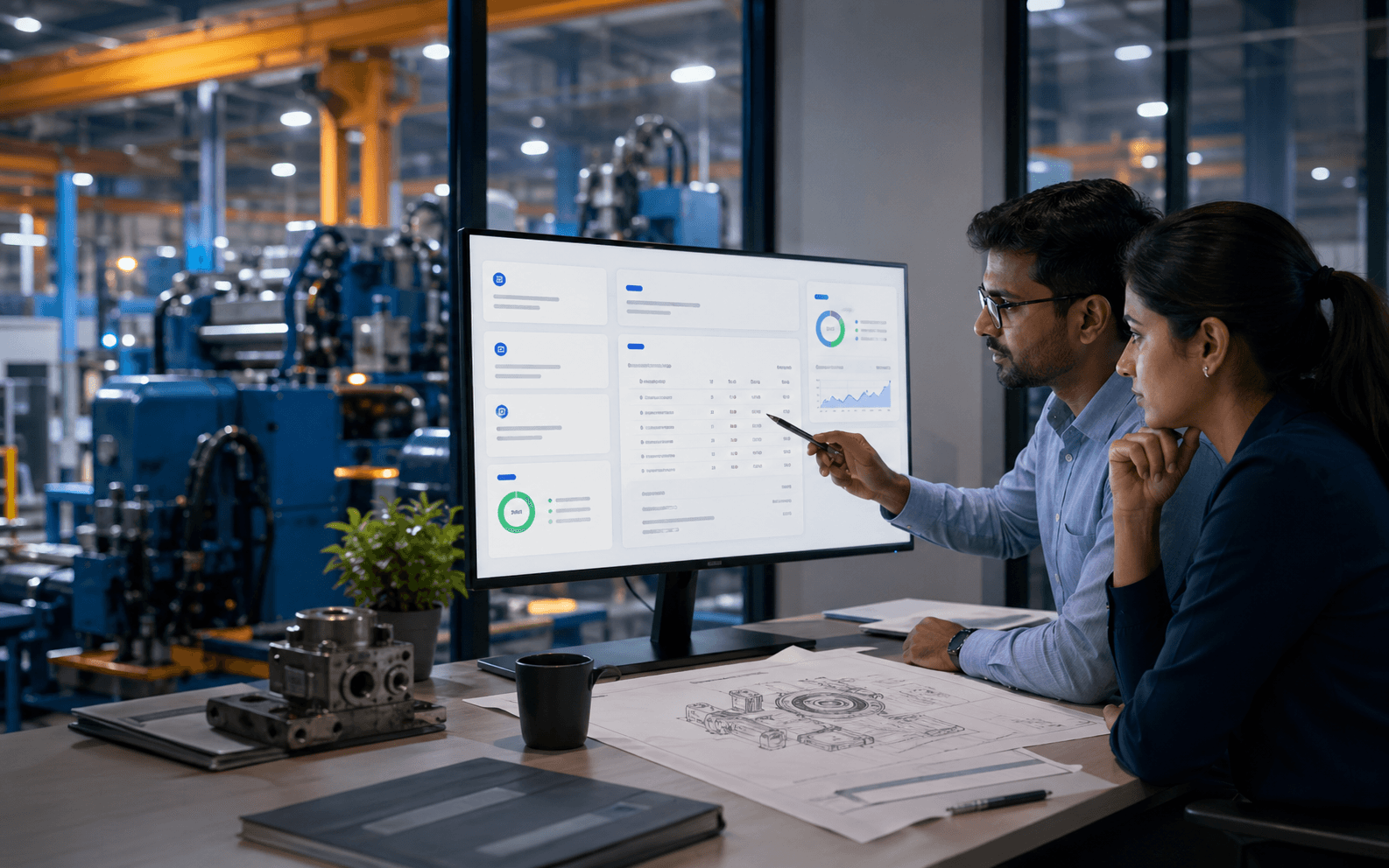 Sales team reviewing an AI-assisted quotation